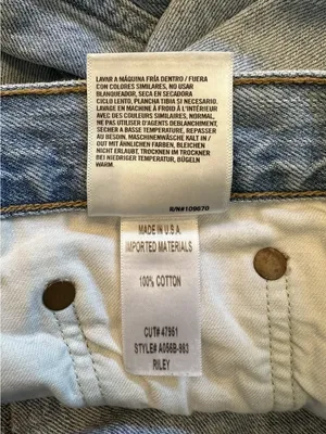 AGOLDE Riley High Rise Straight Crop Jeans 29 Light Wash Distressed A058B-983 thumbnail 6