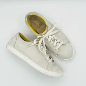 Ugg Australia Karine Sneaker Suede Lace Up Shoe off White Lily size 8 thumbnail 6