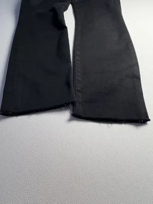 FRAME Ali High Rise Cigarette Jeans Women’s 29 Black Raw Hem Made USA thumbnail 8