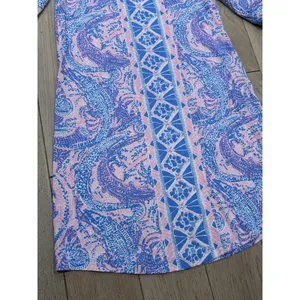 Lilly Pulitzer Size XS Preston A-Line Dress‎ Gator Geometric 100% Pima Cotton thumbnail 3