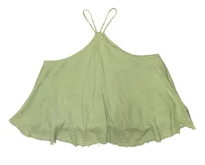 How very loved BNWOT lime green flowy halter tank blouse women’s size large thumbnail 1