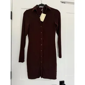 $60 New peppermayo Ring My Bell Mini Dress - Brown - size 4 thumbnail 5