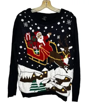 Rue 21 Christmas Santa Sweater thumbnail 1