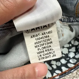 Ariat Women’s Real Low Rise Charly Straight Leg Jeans Western in Florida 34R thumbnail 12