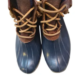 Sperry Saltwater Duck Boots Blue and‎ Brown Size 5M thumbnail 2