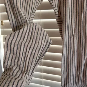 Free People relaxed striped cotton harem slouchy boho pants size 8 thumbnail 5