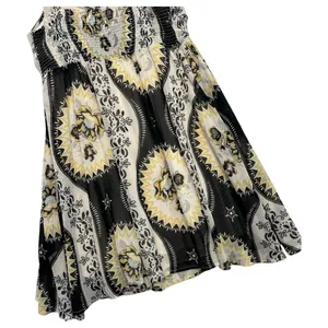Free People Dress Womens Small Black Yellow Floral Babydoll Chiffon Festival thumbnail 8