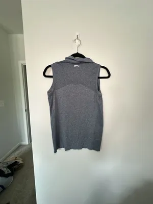 Slazenger Women's Small Golf Blue Sleeveless V-neck Collared Top thumbnail 5