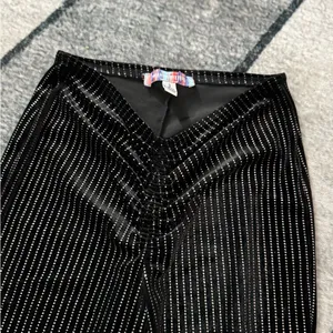 Urban Outfitters Black and White Patterned Flare Pants S/M thumbnail 4