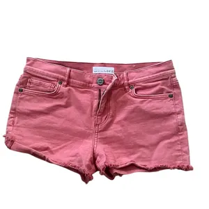 LOFT Women's Pink Cut-Off Jean Shorts Size 26 Frayed Hem thumbnail 5
