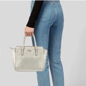 2 piece! Kate Spade Metallic Jackson Leather Medium Satchel Crossbody AND Wallet thumbnail 2