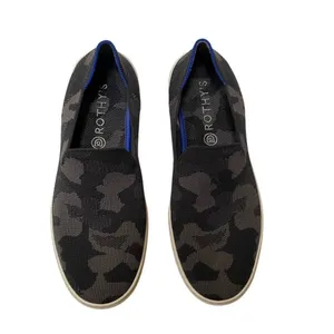 Rothy’s the Original‎ Slip On Sneaker Women’s 9 in Black Grey Camo Print thumbnail 2