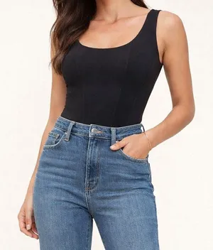 Abercrombie & Fitch Black Bodysuit M | Soft A&F Collection, Seamless Stretch thumbnail 1