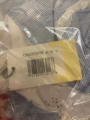 NWT Few Moda Florence Mini Dress size Small S blue stripe lace white thumbnail 6