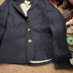 LL‎ bean navy blazer jacket 12 Blue thumbnail 8