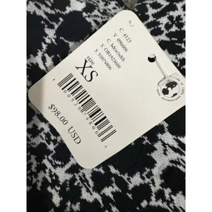 Maeve The Margot Kick Flare Cropped Pants Women’s X-Small Black White Floral thumbnail 7