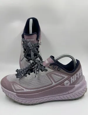 Hi-Tec Women Trail Shoe Athletic 7.5 Breathable Mesh, Lace Up, Lilac, Purple thumbnail 1