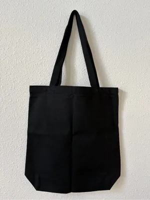 Rolling Stones Graphic Canvas Tote Bag Black Y2K Indie Grunge Festival thumbnail 2