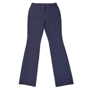 WHBM Dress Pants Womens 4L 4T Tall Ines Slim Bootcut Comfort Stretch Navy Blue thumbnail 4
