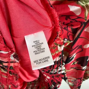 Cato Butterfly‎ Floral Print Blouse Size 22/24W Multicolor Smocked Hem Resort thumbnail 6