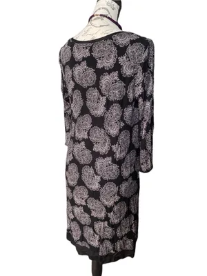 Anne Klein Long Sleeve Scoop Neck Knit Dress - M thumbnail 4