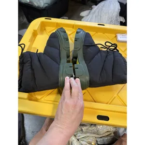 Farm Rio FARM Rio Lug Sole Bootie Size 6.5 Puffer Boot Black Green thumbnail 6