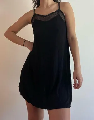 black slip dress  thumbnail 4