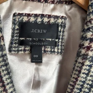 J. Crew Schoolboy Wool Houndstooth Plaid Blazer 0 thumbnail 7