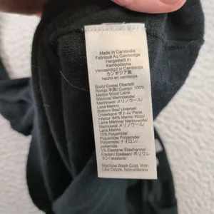 J.Crew Womens Black 100% Merino Wool Crew Neck Sweater BJ593 Size Small thumbnail 4