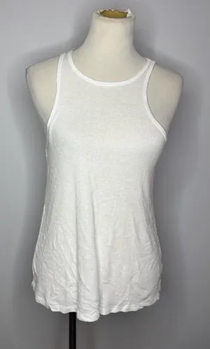 Sun & Shadow - White Ribbed Tank Top thumbnail 1