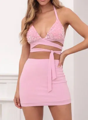Lucy in the Sky Two Piece Sequin Set thumbnail 1