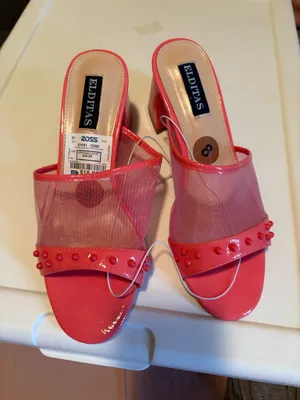 Chunky block heel Pink Size 8.5 thumbnail 1