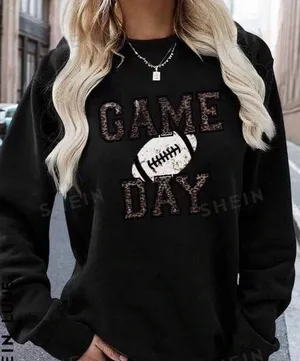 Shein Women's Game Day Sweatshirt Large. LTOP811 thumbnail 1