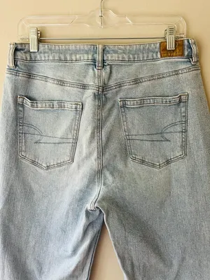 American Eagle Sz 10 Strigid Mom Jeans high rise denim Pants thumbnail 5