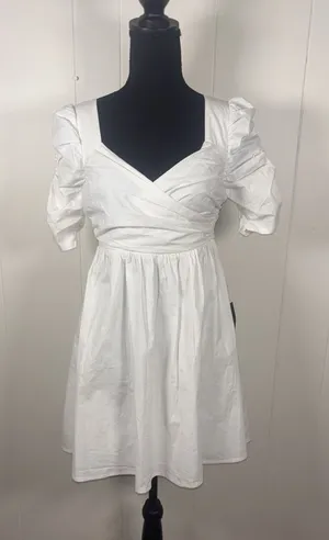 lulus white babydoll dress nwt small‎ lined thumbnail 1