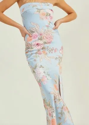 Altar’d State Strapless Midi Dress thumbnail 1