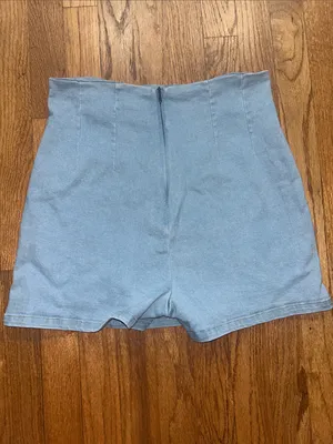 Light Blue Denim Mini Skirt thumbnail 2