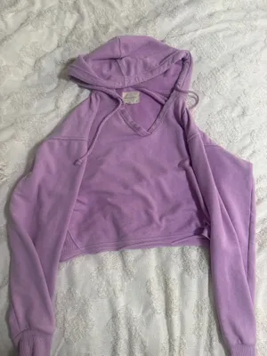 American Eagle Purple v neck hoodie thumbnail 1