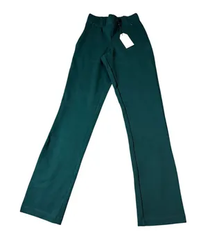 NEW Universal Standard 00-0 Women Green Straight Leg Elastic Pants‎ thumbnail 1