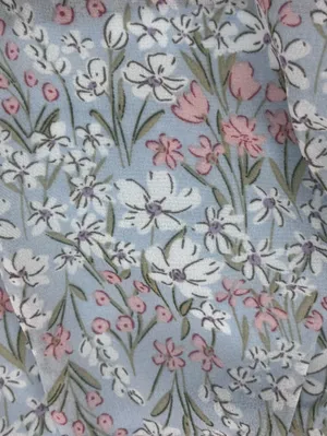 Astr Floral Tiered Maxi Dress in Light Gray and White thumbnail 12