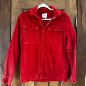 American Eagle Oversized Shacket Women’s Small Dark Orange Corduroy 100% Cotton thumbnail 1