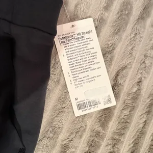 Lululemon Softstreme HR Straight Leg Pant Regular Black Size M LW5GQNS thumbnail 3