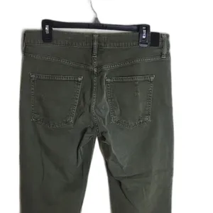Vince ladies army green distressed 5 pocket skinny jeans‎ size 28 thumbnail 9