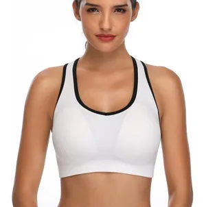 NWT Medium Support Strappy Padded Wirefree Racerback Sportsbra thumbnail 1