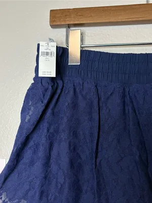Aerie hot stuff 2” lace shorts large summer blue beach lake vacation athletic thumbnail 5