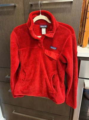 Patagonia Women's‎ Re-Tool Snap-T Fleece Pullover red women's small thumbnail 1