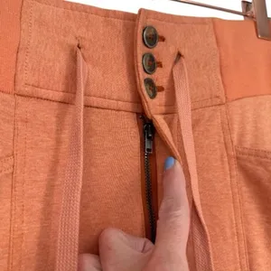 Free People Women's‎ Semi Charmed Cargo Jogger Pants Orange Size XS Activewear thumbnail 7