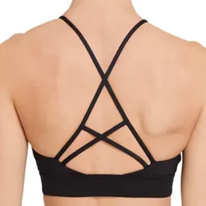 Nike Dri-FIT Indy Rainbow‎ Ladder Sports Bra Women's Small Black Athletic Yoga thumbnail 3