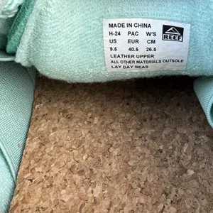 Reef Lay Day Seas Womens 9.5 Green Duo Suede Sneakers CJ7205 New thumbnail 8