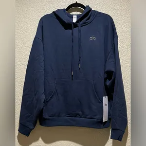 Alo Yoga NWT Accolade Hoodie Navy Blue Size M oversized thumbnail 6